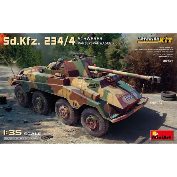 MiniArt Sd. Kfz. 234/4 Schwere Panzerspahwagen 7,5 cm. Interior Kit