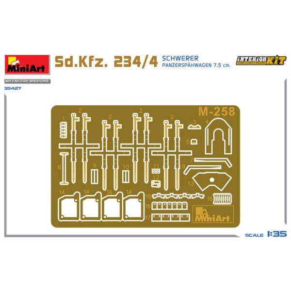 MiniArt Sd. Kfz. 234/4 Schwere Panzerspahwagen 7,5 cm. Interior Kit