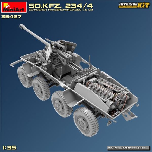 MiniArt Sd. Kfz. 234/4 Schwere Panzerspahwagen 7,5 cm. Interior Kit