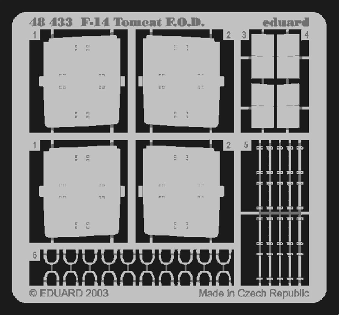 Eduard 48433 1/48 Ölçek, F-14 F.O.D. For Hasegawa