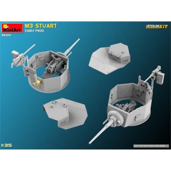 MiniArt M3 Stuart Early Prod. Interior Kit