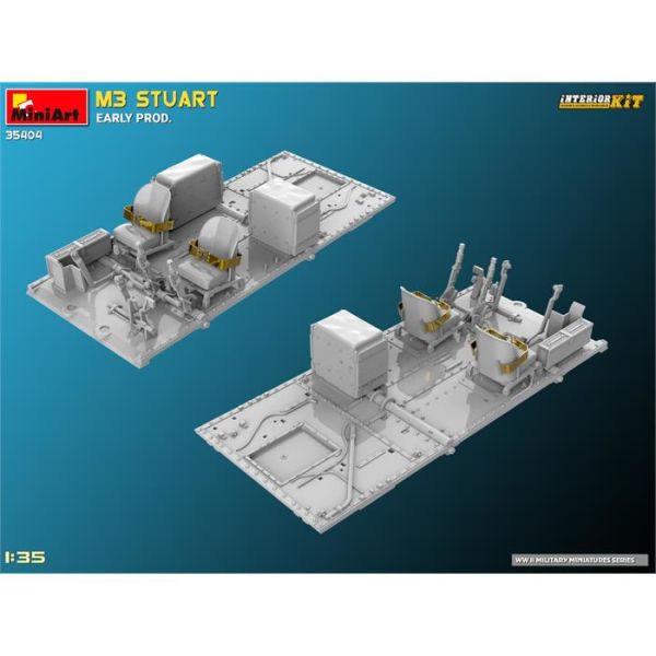 MiniArt M3 Stuart Early Prod. Interior Kit