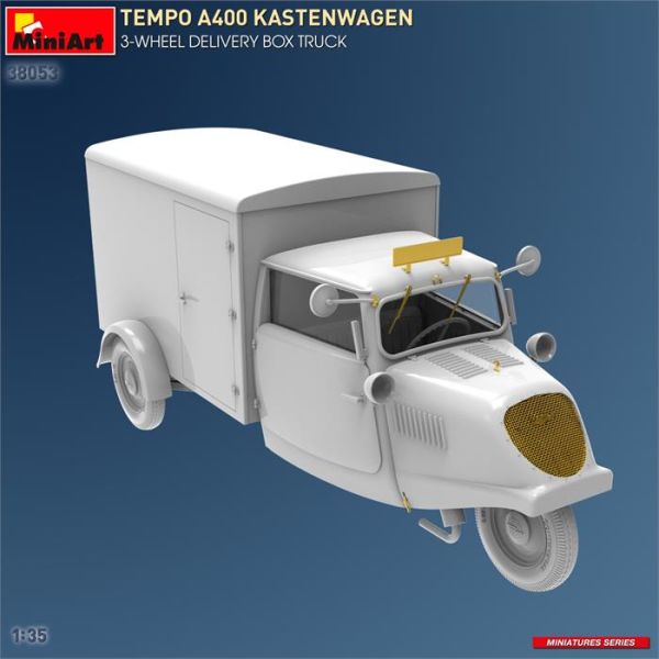 MiniArt Tempo A400 Kastenwagen 3 Tekerlekli Teslimat Kasa Kamyonu