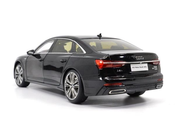 Paudi Model 2356BK 1/18 Ölçek, 2019 Audi A6L, Siyah, Sergilemeye Hazır Metal Araba Modeli