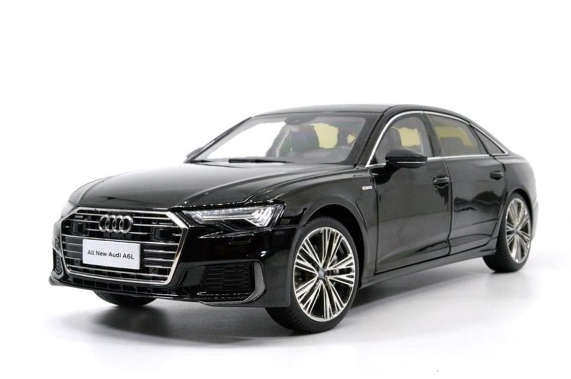 Paudi Model 2356BK 1/18 Ölçek, 2019 Audi A6L, Siyah, Sergilemeye Hazır Metal Araba Modeli