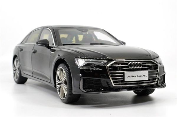 Paudi Model 2356BK 1/18 Ölçek, 2019 Audi A6L, Siyah, Sergilemeye Hazır Metal Araba Modeli