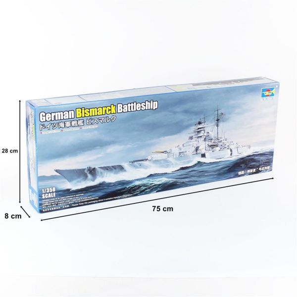 Trumpeter 05358 1/350 Ölçek, Alman Bismarck Savaş Gemisi Plastik Model Kiti