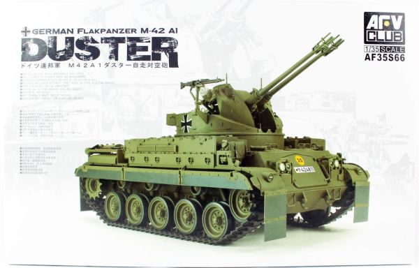 AFV Club AF35S66 1/35 Ölçek, German Flakpanzer M-42 A1 (DUSTER) Uçaksavar Tankı, Plastik Model kiti