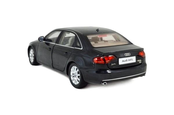 Paudi Model 2234BK 1/18 Ölçek, 2011 Audi A4 L, Siyah, Sergilemeye Hazır Metal Araba Modeli