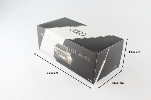 Paudi Model 2234BK 1/18 Ölçek, 2011 Audi A4 L, Siyah, Sergilemeye Hazır Metal Araba Modeli