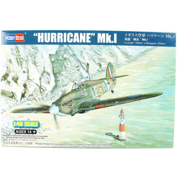 HobbyBoss 81777 1/48 Ölçek, Hawker Hurricane Mk.I, Savaş Uçağı, Plastik Model kiti