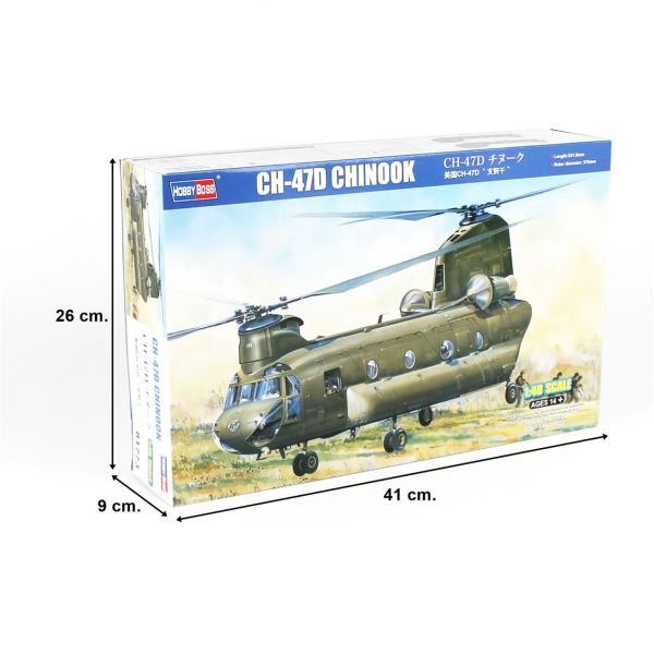 HobbyBoss 81773 1/48 Ölçek, CH-47D CHINOOK, Askeri Helikopter, Plastik Model kiti