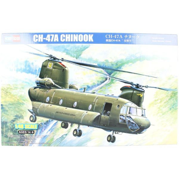 HobbyBoss 81772 1/48 Ölçek, CH-47A CHINOOK, Askeri Helikopter, Plastik Model kiti