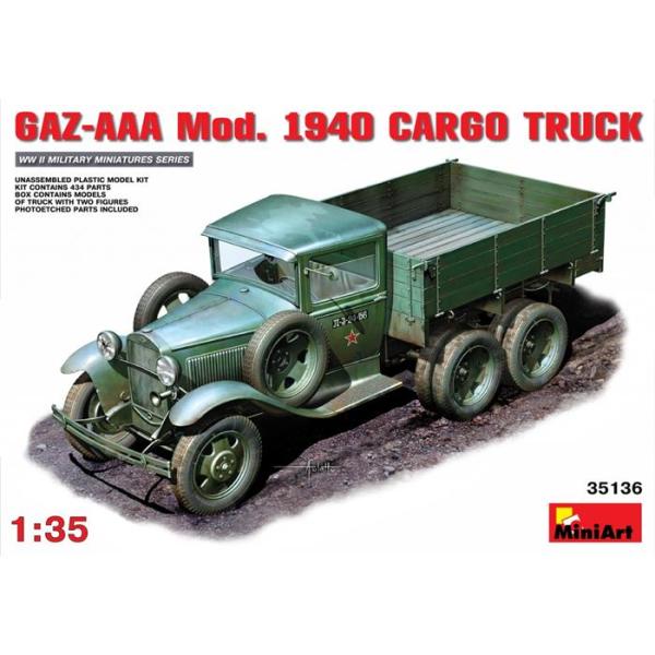 MiniArt GAZ-AAА. Mod. 1940. Kasalı Kamyon