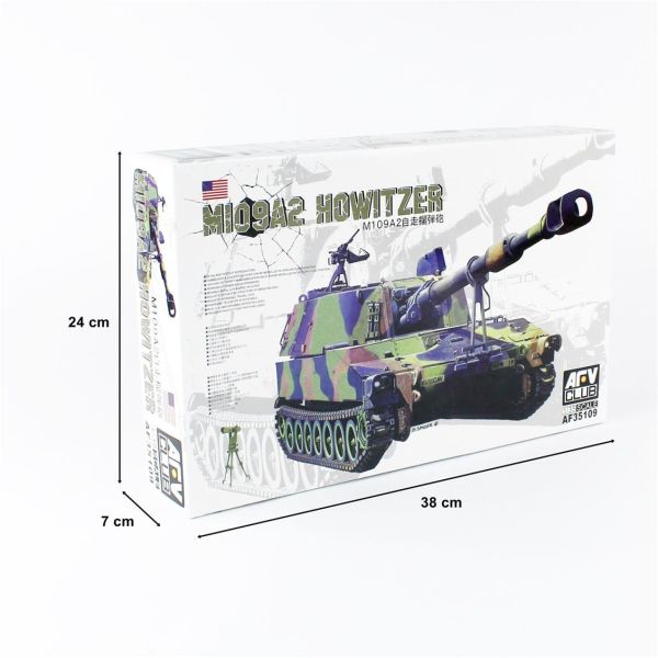 AFV Club AF35109 1/35 Ölçek, M109A2 HOWITZER, Hedefleme Cihazlı Obüs Tankı, Plastik Model kiti