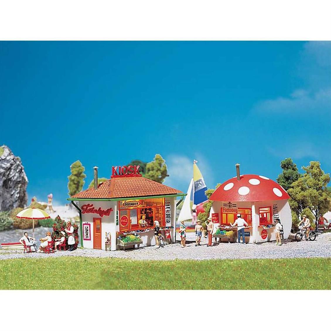 Faller 120135 1/87 Ölçek, Küçük Büfe ( 2 Adet ), Plastik Model Kiti