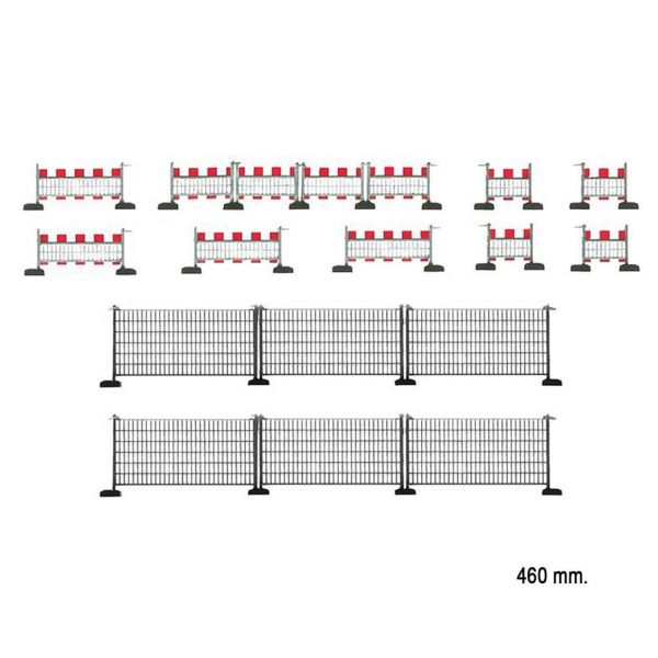 Faller 180435 1/87 Ölçek, İnşaat Alanı Bariyerleri,  240 mm., Plastik Model Kiti