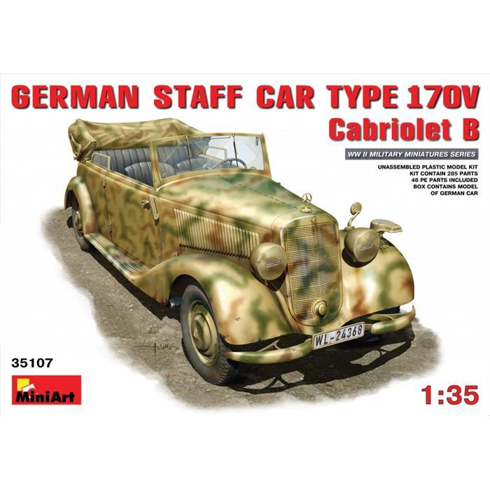 MiniArt Alman Personel Aracı MB 170V. Cabriolet.