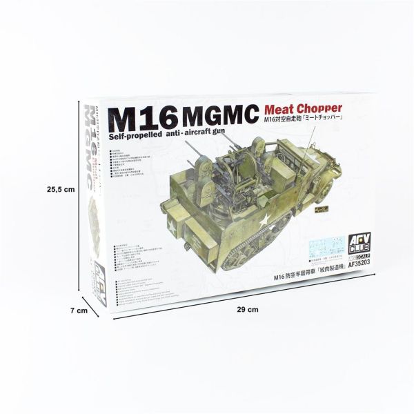 AFV Club AF35203 1/35 Ölçek, M16 Yarı Paletli Uçaksavar, Plastik Model kiti