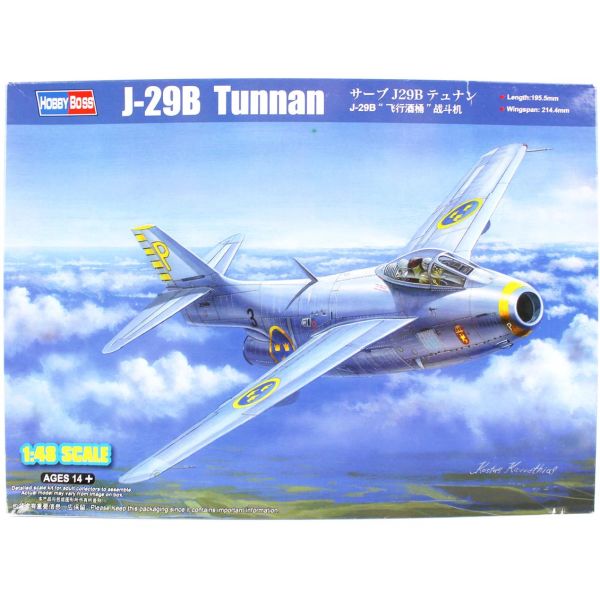 HobbyBoss 81746 1/48 Ölçek, J-29B Tunnan, Savaş Uçağı, Plastik Model kiti