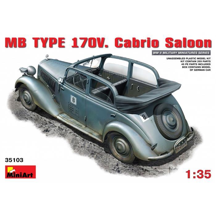 MiniArt MB TYPE 170V Cabrio Araba