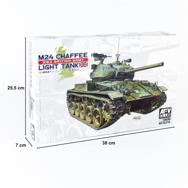 AFV Club AF35210 1/35 Ölçek, M25 Chaffee (WW 2 İngiliz) Tankı, Plastik Model kiti