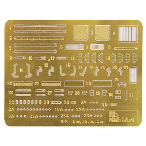 MiniArt Zırhlı Keşif Aracı Dingo Mk 1a Mürettebat ile birlikte