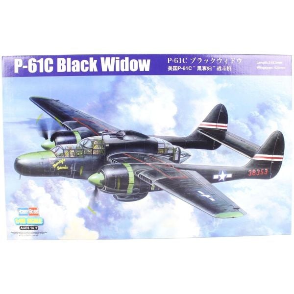 HobbyBoss 81732 1/48 Ölçek, P-61C Black Widow, Savaş Uçağı, Plastik Model kiti