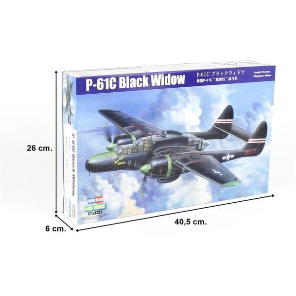 HobbyBoss 81732 1/48 Ölçek, P-61C Black Widow, Savaş Uçağı, Plastik Model kiti