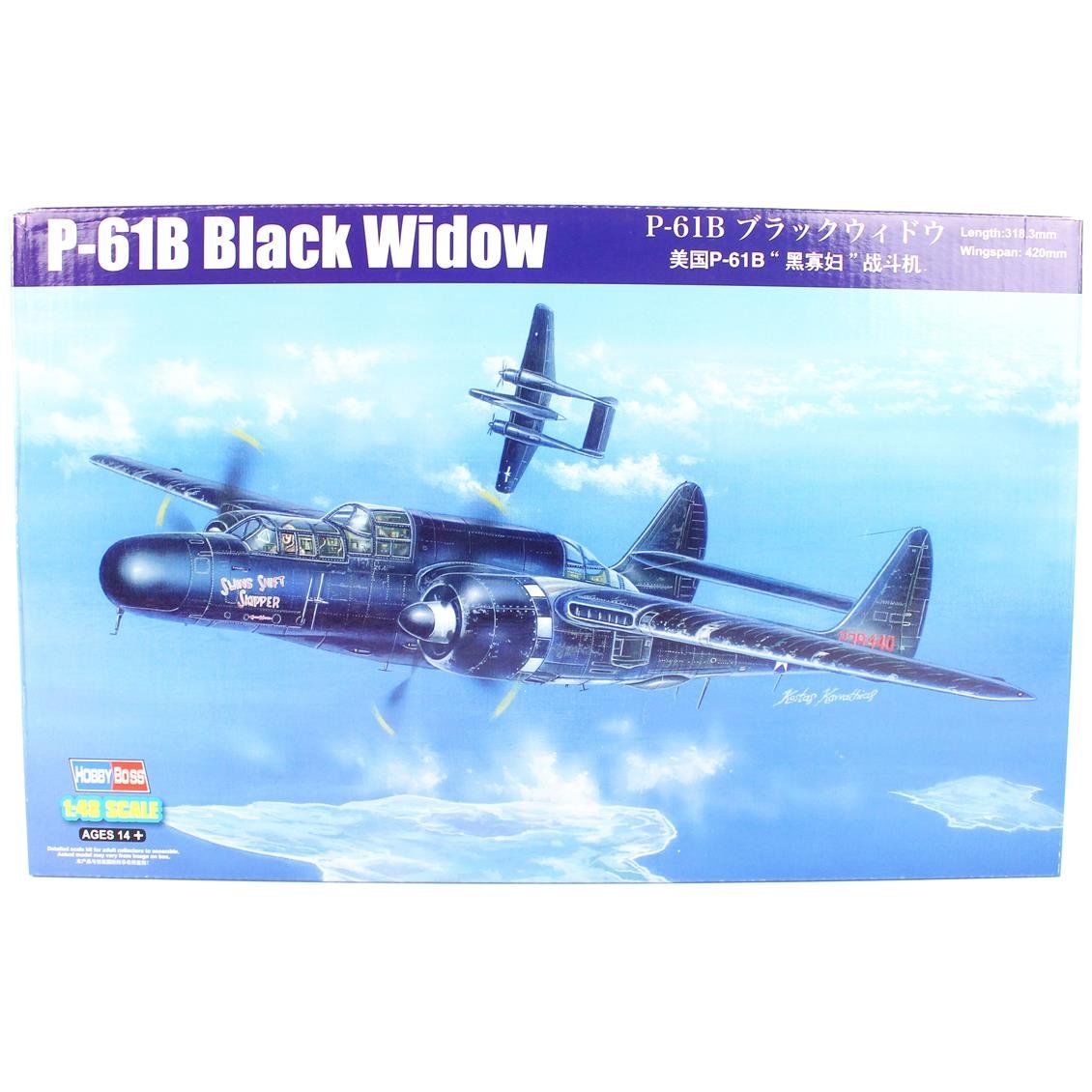 HobbyBoss 81731 1/48 Ölçek, P-61B Black Widow, Savaş Uçağı, Plastik Model kiti