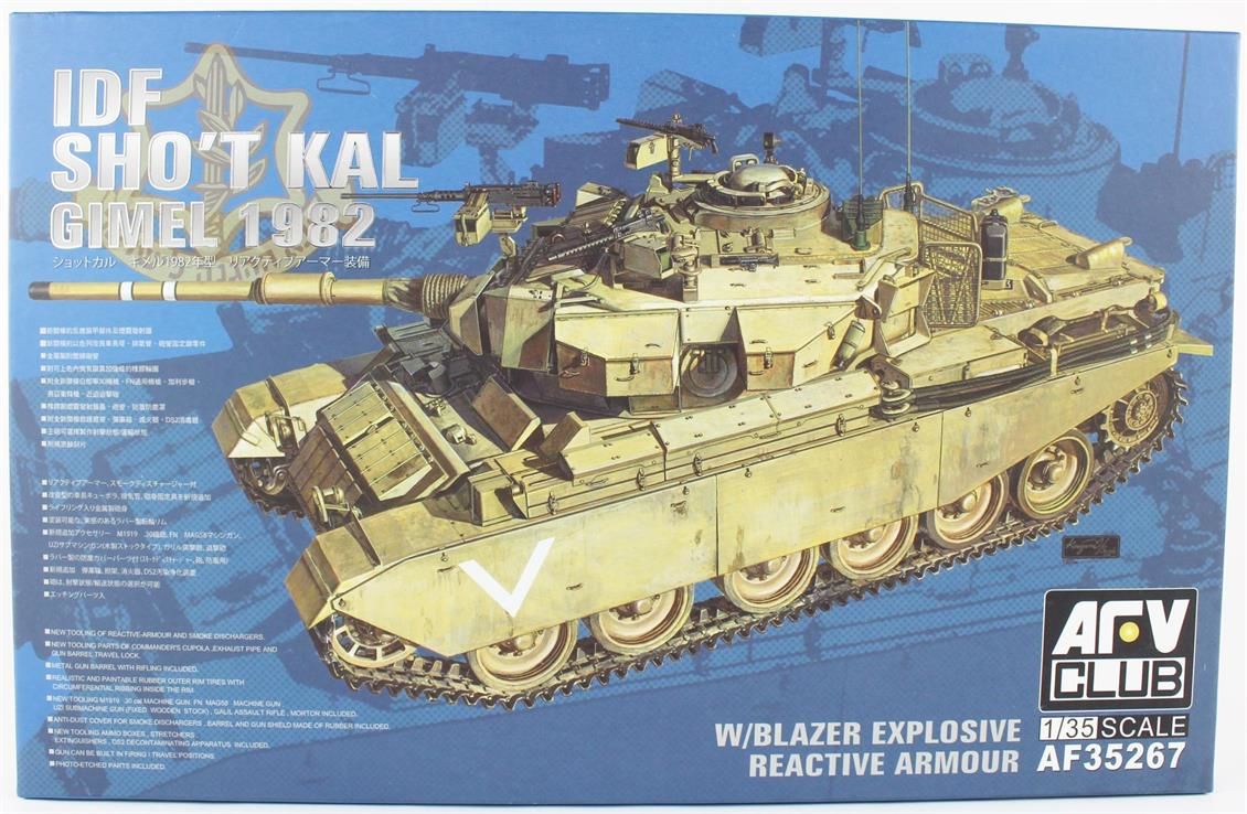 AFV Club AF35267 1/35 Ölçek, IDF SHOT Kal GIMEL 1982 Tankı, Plastik Model kiti