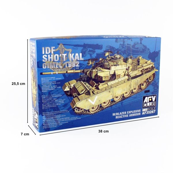 AFV Club AF35267 1/35 Ölçek, IDF SHOT Kal GIMEL 1982 Tankı, Plastik Model kiti