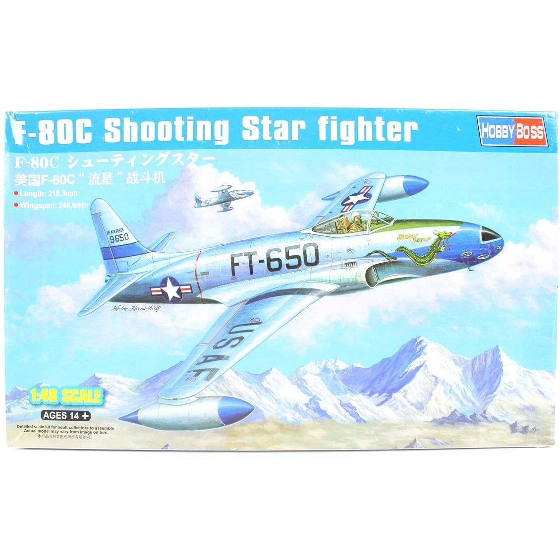 HobbyBoss 81725 1/48 Ölçek, F-80C Shooting Star Fighter, Savaş Uçağı, Plastik Model kiti