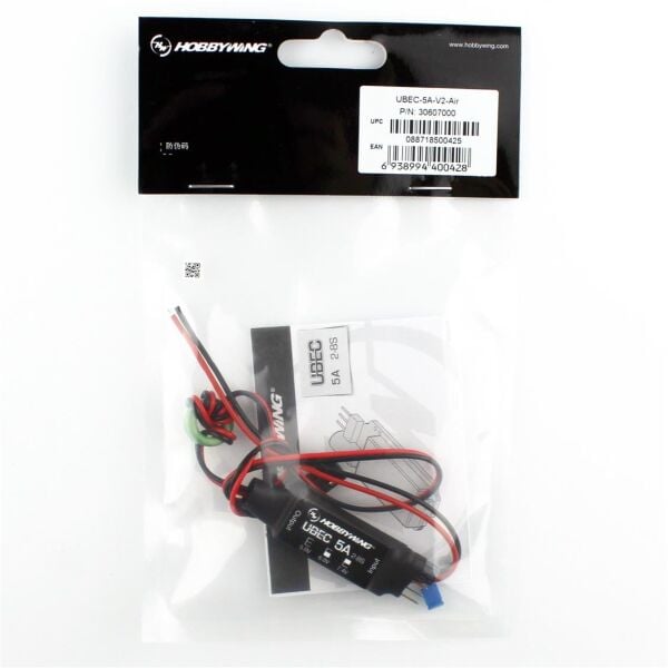 Hobbywing 30607000 UBEC, 5 Amper, V2-Air  2-8S LiPo