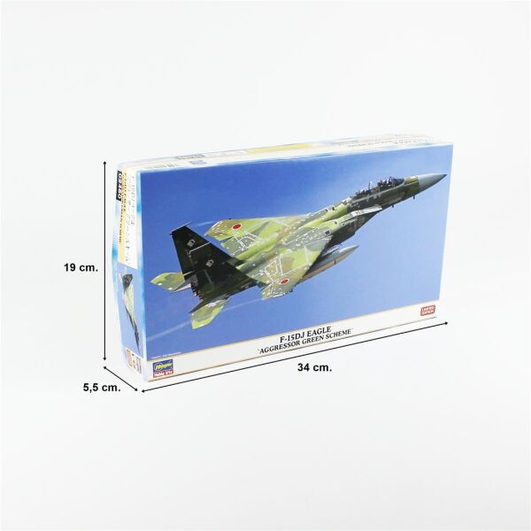 Hasegawa 2460 1/72 Ölçek, F-15DJ Eagle (Aggressor Green Scheme), (Limited Edition), Savaş Uçağı Plastik Model Kiti