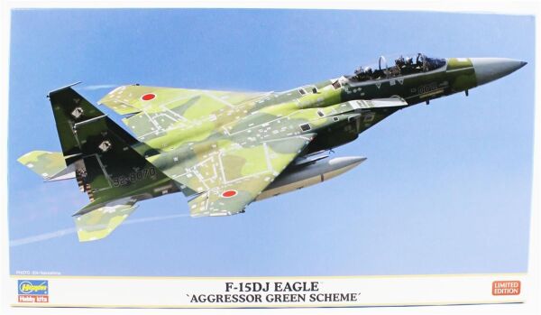 Hasegawa 2460 1/72 Ölçek, F-15DJ Eagle (Aggressor Green Scheme), (Limited Edition), Savaş Uçağı Plastik Model Kiti