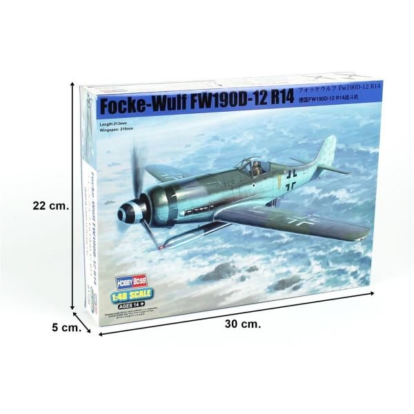 HobbyBoss 81720 1/48 Ölçek, Focke-Wulf FW190D-12 R14 Savaş Uçağı, Plastik Model kiti