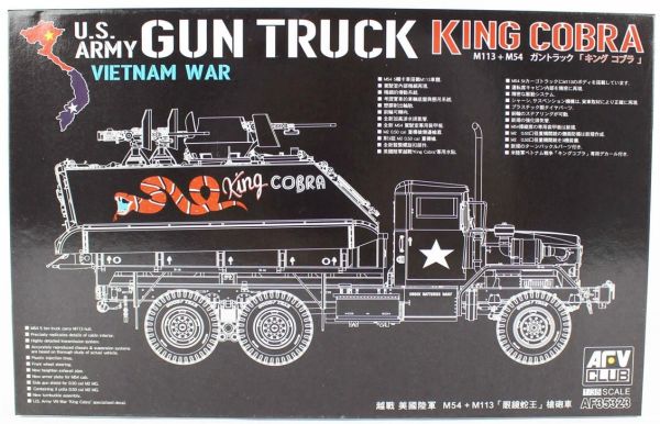 AFV Club AF35323 1/35 Ölçek, M113+M54A2 GUN TRUCK Zırhlı, Silahlı Kamyon, Plastik Model kiti