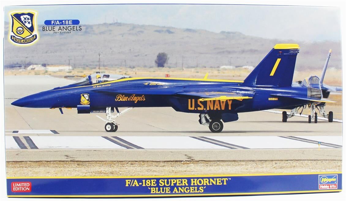 Hasegawa 2467 1/72 Ölçek, F/A-18E Super Hornet (Blue Angels), (Limited Edition), Savaş Uçağı Plastik Model Kiti