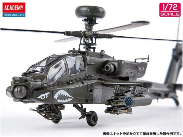 Academy 12551 1/72 Ölçek, ABD Kara Kuvettleri AH-64D Blok II Geç Dönem Helikopter, Plastik Model kiti