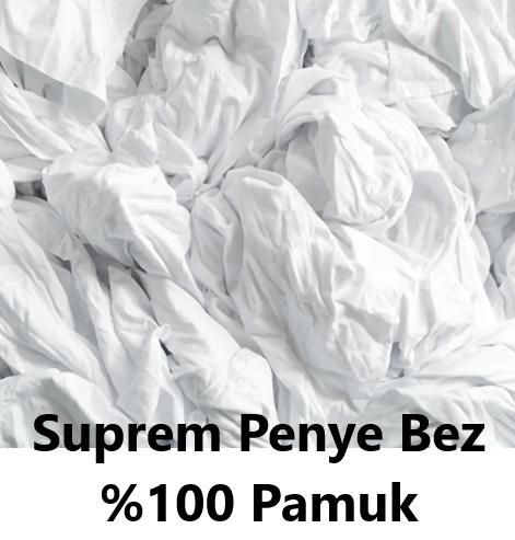 5 Kg Krem-Beyaz Penye Silgi Bezi Parça Bez A Kalite