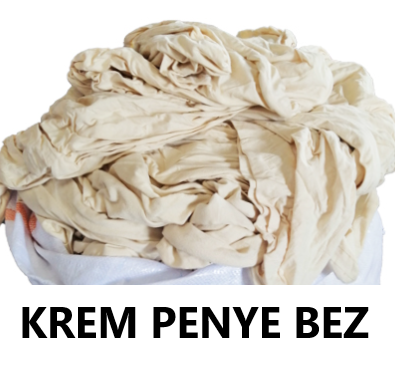 5 Kg Krem-Beyaz Penye Silgi Bezi Parça Bez B Kalite