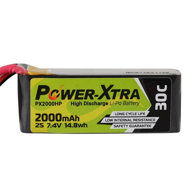 Power-Xtra PX2000HP 7.4V 2S 2000 mAh 30C Li-Polymer Pil (Soket Yok)