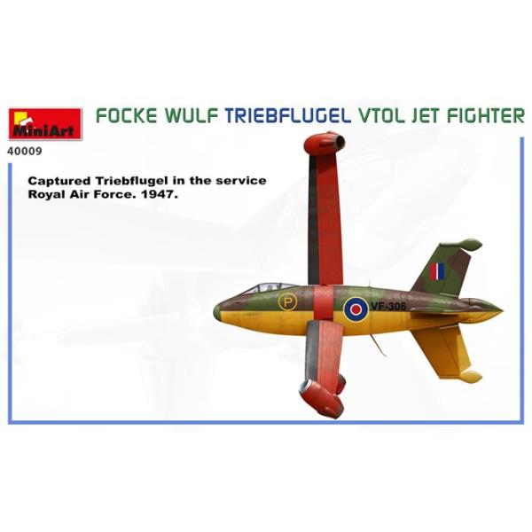 MiniArt Focke Wulf Triebflugel (VTOL) Jet Uçağı