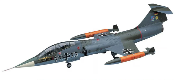 Hasegawa PT40 7240 1/48 Ölçek, TF-104G Starfighter (Luftwaffe/Italian Air Force Trainer), Savaş Uçağı Plastik Model Kiti