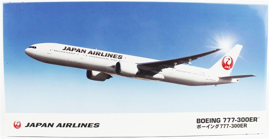 Hasegawa 19 10719 1/200 Ölçek, Boeing 777-300ER Japan Airlines JAL, Yolcu Uçağı Plastik Model Kiti