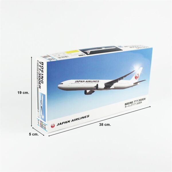 Hasegawa 19 10719 1/200 Ölçek, Boeing 777-300ER Japan Airlines JAL, Yolcu Uçağı Plastik Model Kiti