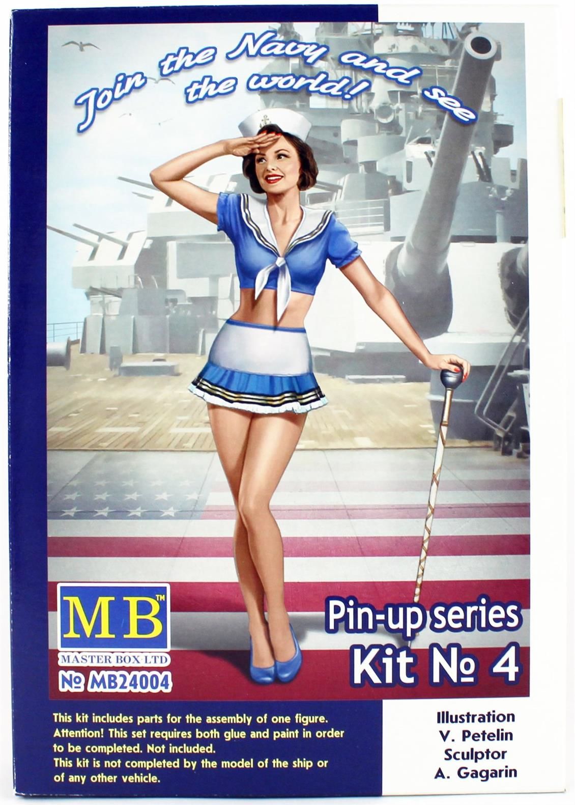 MasterBox 24004 1/24 Ölçek, Pin-Up Serisi 4, Suzie, Plastik Figür Kiti