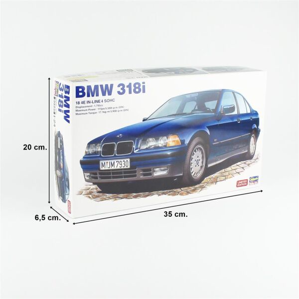 Hasegawa 20320 1/24 Ölçek, BMW 318i (Limited Edition), Otomobil Plastik Model Kiti