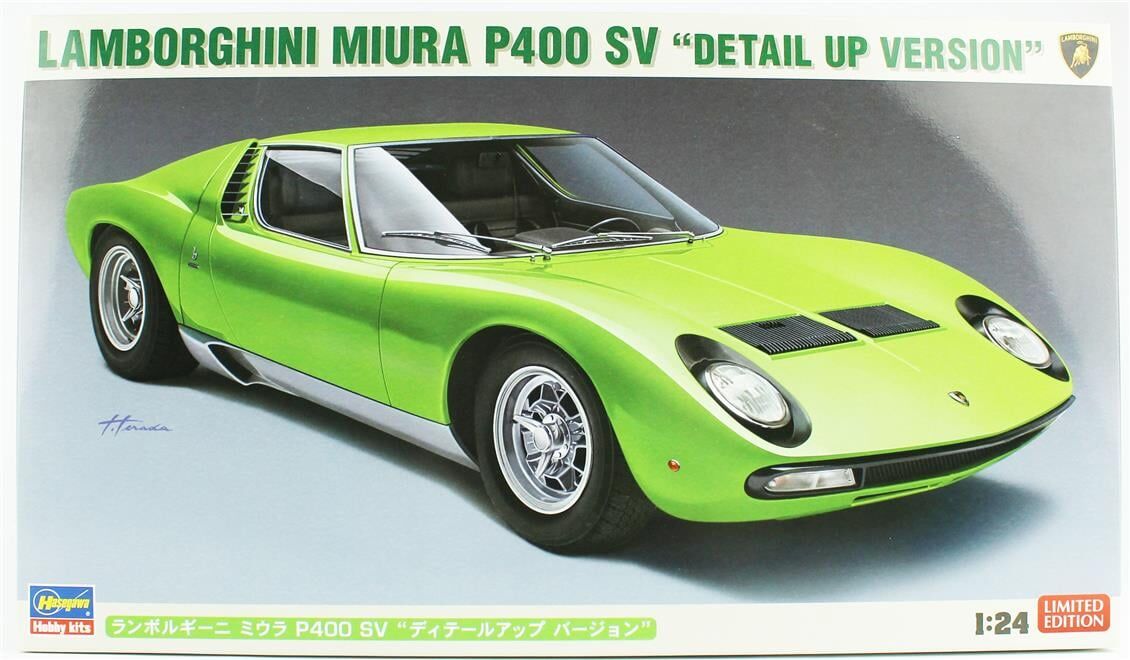 Hasegawa 20439 1/24 Ölçek, Lamborghini Miura P400 SV, Otomobil Plastik Model Kiti